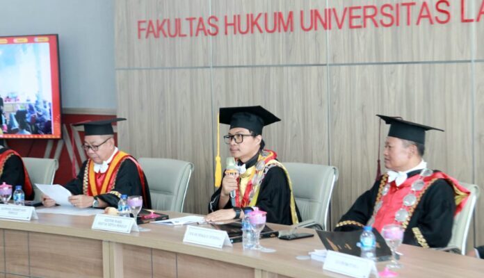 FH Unila Gelar Ujian Terbuka Promosi Doktor Ilmu Hukum