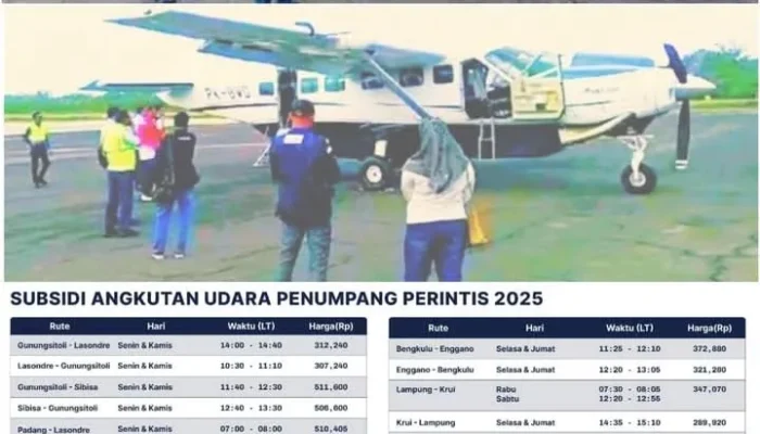 Rute Maskapai Susi Air Kembali Melayani Penerbangan Lampung – Way Kanan